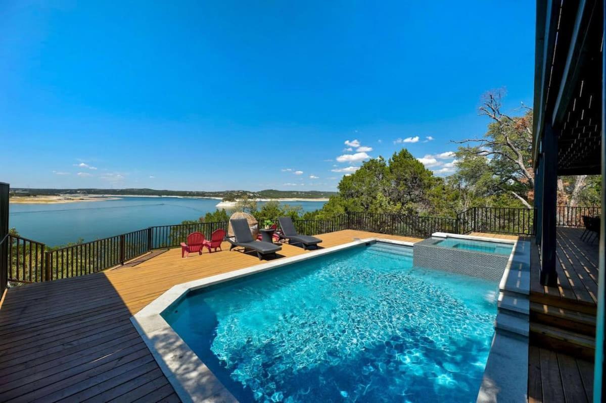 Atlantis On Lake Travis Pool Hot Tub Dock Villa Leander Exterior foto